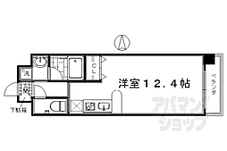 花 ワンルームの間取図画像