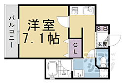 ベラジオ雅び京都清水五条 1Kの間取図画像