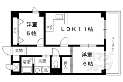 フィエスタ・ヴィラ 2LDKの間取図画像
