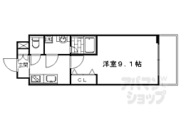 ベラジオ京都洛南グルーブ 1Kの間取図画像