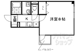 サニータウン 1Kの間取図画像