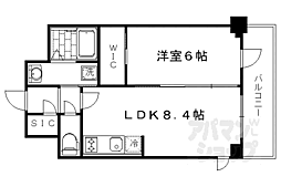 エスリード京都吉祥院 1LDKの間取図画像
