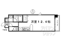 花 ワンルームの間取図画像
