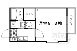 セレナ 1Kの間取図画像