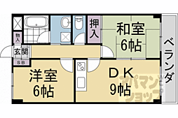 ドルチェ・ナギツジ 2LDKの間取図画像