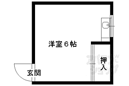 Kハウス ワンルームの間取図画像