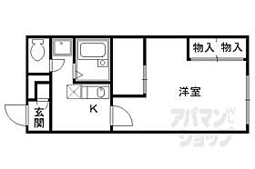 京都府京都市右京区梅津罧原町（賃貸アパート1K・2階・23.18㎡） その2