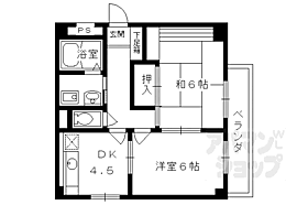 京都府京都市南区上鳥羽北塔ノ本町（賃貸マンション2K・3階・42.50㎡） その2