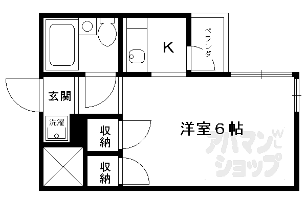 二条グランドハイツ 501｜京都府京都市中京区二条通西洞院東入正行寺町(賃貸マンション1K・4階・17.68㎡)の写真 その2