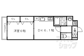 京都府京都市右京区花園春日町（賃貸マンション1DK・4階・31.39㎡） その2