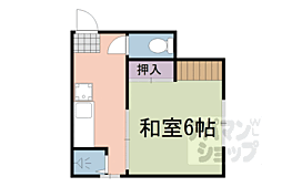 辻マンション 1Kの間取図画像