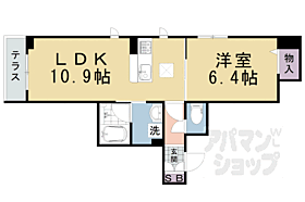 京都府京都市右京区鳴滝宅間町（賃貸マンション1LDK・1階・43.10㎡） その2