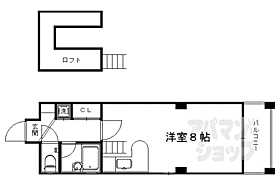 京都府京都市右京区西院乾町（賃貸マンション1R・3階・23.83㎡） その2