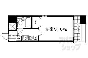 エスリード京都河原町第3 809 ｜ 京都府京都市下京区河原町通松原上ル2丁目富永町（賃貸マンション1K・8階・17.14㎡） その2