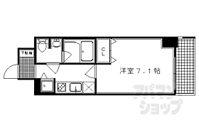 アスヴェル京都河原町二条 604 ｜ 京都府京都市中京区河原町通二条上ル清水町（賃貸マンション1K・6階・25.55㎡） その2