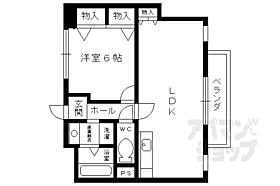 京都府京都市右京区西院坤町（賃貸マンション1LDK・4階・46.85㎡） その2