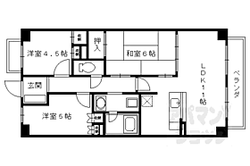 京都府京都市中京区西ノ京西中合町（賃貸マンション3LDK・2階・64.05㎡） その2