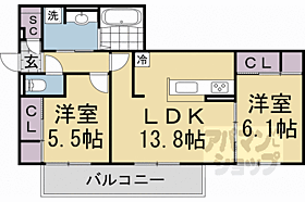 京都府京都市下京区六条通室町東入東魚屋町（賃貸アパート2LDK・3階・61.51㎡） その2