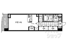 ベラジオ五条堀川 1002 ｜ 京都府京都市下京区五条通油小路西入北側小泉町（賃貸マンション1K・10階・34.33㎡） その2