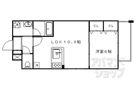 京都府京都市上京区大宮通下長者町下る清元町（賃貸マンション1LDK・3階・38.04㎡） その2