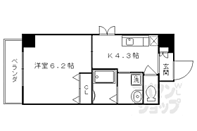 京都府京都市南区東九条上御霊町（賃貸マンション1DK・7階・25.84㎡） その2