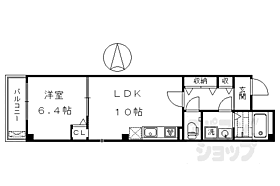 京都府京都市下京区醒ケ井通六条上る佐女牛井町（賃貸マンション1LDK・2階・40.67㎡） その2