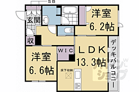 京都府京都市下京区木津屋橋通堀川西入木津屋町（賃貸マンション2LDK・1階・64.28㎡） その2