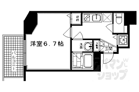 京都府京都市右京区西京極西池田町（賃貸マンション1K・8階・23.51㎡） その2