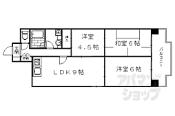 パークテラス桂川 3LDKの間取図画像