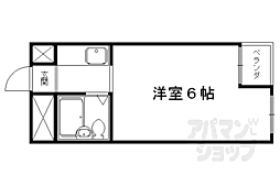 緑の館annex 1Kの間取図画像