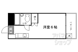 メゾン光洋 1階1Kの間取り