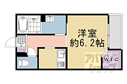 ＣａｓａＫｉＹｏＭｉＺｕ118 2階1Kの間取り