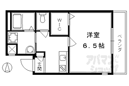 レンジ御池 3階1Kの間取り