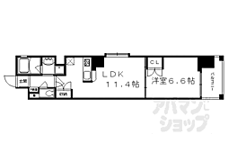 ベラジオ四条烏丸3 1LDKの間取図画像