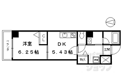 ワイズコート 1DKの間取図画像