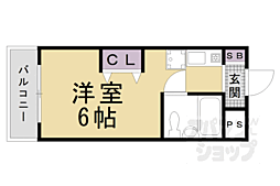 カーサ・ドマーニ ワンルームの間取図画像