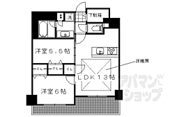 プレサンスロジェ四条大宮駅前 2LDKの間取図画像