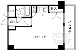 ランブラス堀川 ワンルームの間取図画像