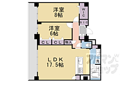 ROUAGE御所南 2LDKの間取図画像