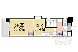 ベラジオ四条烏丸2 1DKの間取図画像