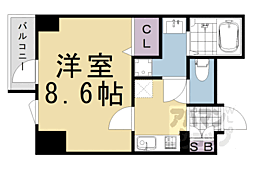 DC.Garden京都西 1Kの間取図画像