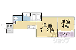 アネックス2番館 2Kの間取図画像