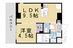 シャーメゾン御幸町御池 1LDKの間取図画像