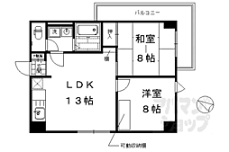 東和ハイツ本館 2LDKの間取図画像