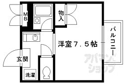 黒門京邑館 1Kの間取図画像