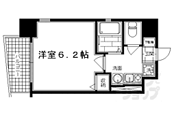 ベラジオ二条城前 1Kの間取図画像