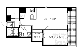 G-クレスト京都四条烏丸 1LDKの間取図画像