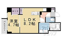 DC.Garden京都西 1LDKの間取図画像