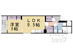 ベラジオ雅び京都烏丸西 1LDKの間取図画像