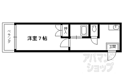 セカンドコンフォート 1Kの間取図画像